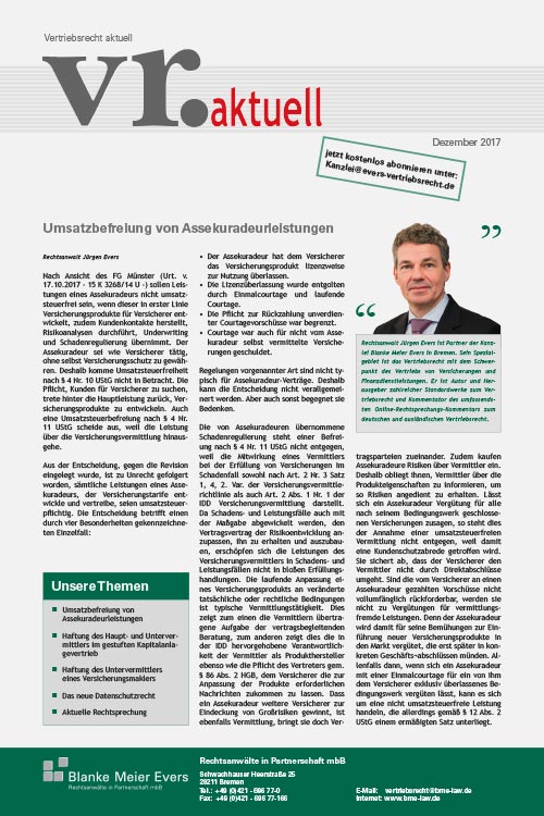 Forum für Recht und Vertrieb